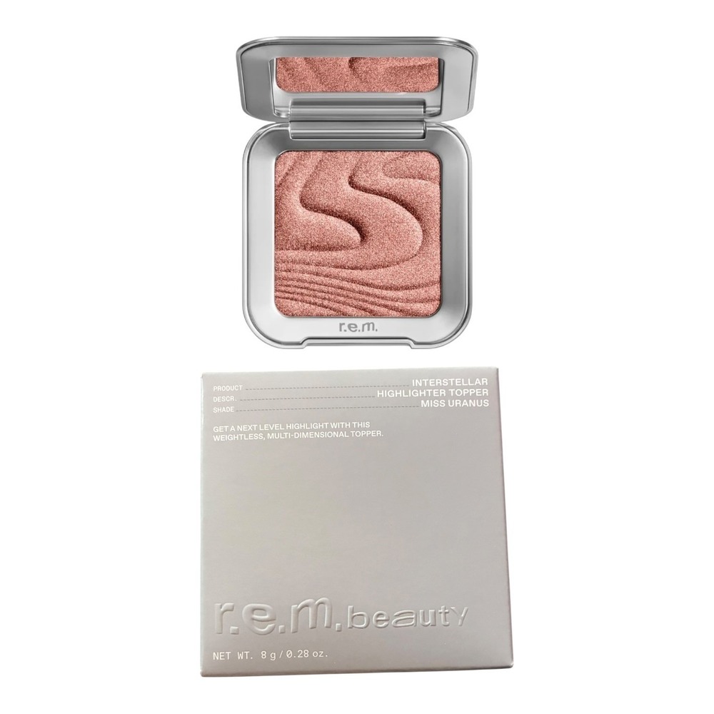 r.e.m. beauty Interstellar Highlighter Topper Miss Uranus Rose Gold Shimmer New